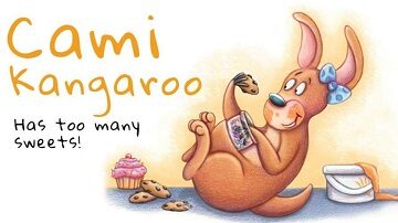 A story about a little kangaroo who loves to eat sweets